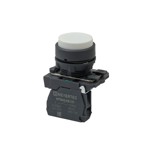 Кнопка выступающая белая, 1NO, IP65, пластик MTB5-AL11 | код 137230 | MEYERTEC Кнопка выступающая белая, 1NO, IP65, пластик MTB5-AL11 | код 137230 | MEYERTEC