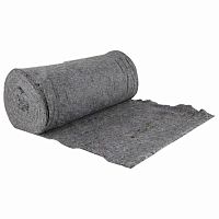 Полотно ХПП холстопрошивное ПЛОТНОЕ серое, 0,75х50 м, 180(±10) г/м2, шаг 2,5 мм, LAIMA Стандарт | код 605541 | LAIMA