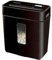 Шредер Buro Home BU-S630 черный (секр.P-4) фрагменты 6лист. 11лтр. скрепки скобы пл.карты | код 2009873 | BURO