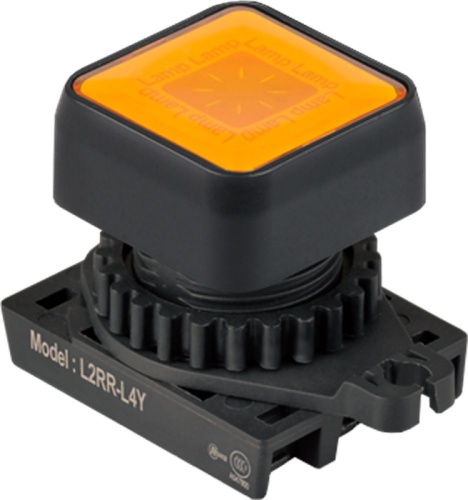 Световой индикатор L2RR-L4YL, квадратный ?30мм цвет желтый 110...230В 50/60Гц, монтажное отверстие ?22/25мм | код A8026-A5550009711 | РЕЛЕ И АВТОМАТИКА Световой индикатор L2RR-L4YL, квадратный ?30мм цвет желтый 110...230В 50/60Гц, монтажное отверстие ?22/25мм | код A8026-A5550009711 | РЕЛЕ И АВТОМАТИКА