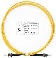Cabeus FOP(s)-9-ST-ST-1m Шнур оптический simplex ST-ST 9/125 sm 1м LSZH | код 7389c | Cabeus