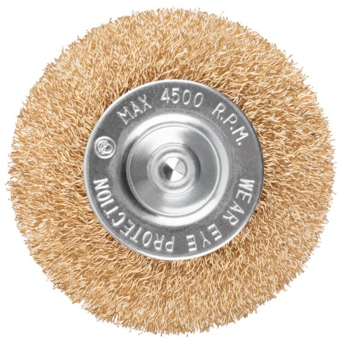 Щетка для дрели, Плоская, латунированная витая проволока 0,3 мм, 75 мм, блистер, Profi | код 82-916 | FIT фото 6 Щетка для дрели, Плоская, латунированная витая проволока 0,3 мм, 75 мм, блистер, Profi | код 82-916 | FIT фото 6