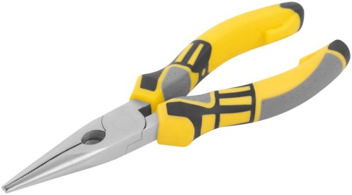 Тонконосы "Смарт" трехцветные прорезиненные ручки никелевое покрытие 160мм FIT 50667 фото 2