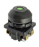Выключатель кнопочный КЕ-081 У2 исп.2, зеленый, 1з+1р, цилиндр, IP54, 10А, 660В (ЭТ) | код ET520526 | Электротехник