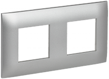 SKANDY Рамка 2-мест. SK-F02S сереб. IEK | код SK-M22-K23 | IEK