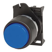 Кнопка выпуклая без фиксации, синяя | код ABDTR4 | DKC