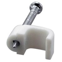 Крепеж кабеля плоский 6 х 4 мм, белый (упак. 20 шт) REXANT | код 07-4206-20 | REXANT