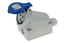 Розетка настенная 16A/230V/1P+N+E/IP44 | код CA101 | INPIN