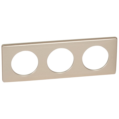 Рамка - Программа Celiane - металлик - 3 поста - слюда | код 068943 | Legrand