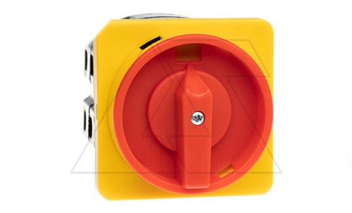 Переключатель BS 32 10 LK, аварийный, 3P, 32A, тип 0-1, 15kW(400VAC по АС-23), на дверь, красная блокируемая в 0 рукоятка, фронт IP40 | код EAC602488 | Rade Koncar Переключатель BS 32 10 LK, аварийный, 3P, 32A, тип 0-1, 15kW(400VAC по АС-23), на дверь, красная блокируемая в 0 рукоятка, фронт IP40 | код EAC602488 | Rade Koncar