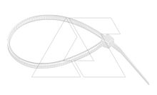Кабельные стяжки 300х4,8, белые, 100 шт. | код D300C48 | RCCN
