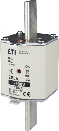 Предохранитель NH-2/gG 280A 690V KOMBI | код 004185320 | ETI