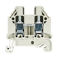 Проходная клемма, тип фиксации провода: винтовой, номинальное сечение: 6 мм кв., 41A, 800V, ширина: 8 мм, цвет: серый, тип монтажа: DIN 35 | код 58.506.0055.0 | Wieland