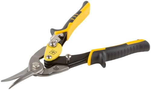 Ножницы по металлу усиленные CrMo Профи, прорезиненные ручки, прямые 250 мм | код 41578 | FIT фото 7