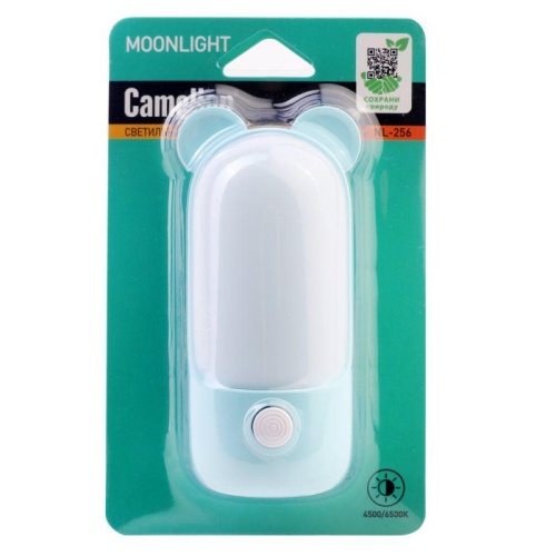 Ночник светодиодный NL-256 "уши" с выкл. 220В Camelion 15374 фото 5 Ночник светодиодный NL-256 "уши" с выкл. 220В Camelion 15374 фото 5