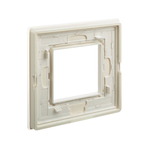 Рамка из натурального стекла, ''Avanti'', белая, 2 модуля | код 4400822 | DKC фото 4