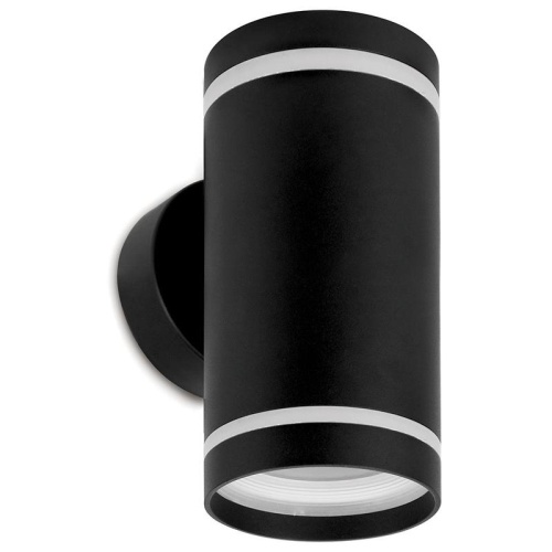 Светильник ДБУ-2х15w вверх/вниз GX53 без ламп IP54 черный | код 11709 | Feron