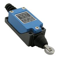 Выключатель путевой с горизонтальным нажимным роликом RUICHI KZ-8112, NO-NC (4P), IP64, 5 А, 250 В, 15 мОм, корпус из сплава алюминия и цинка, головка пластмассовая, ролик из нерж. стали | код 71469 | Ruichi