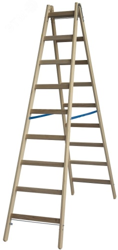 Стремянка деревянная 2х9 | код 170293 | KRAUSE