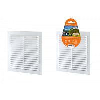 Решетка неразъемная с москитной сеткой, бел. 150х150 TDM | код SQ1807-0086 | TDM