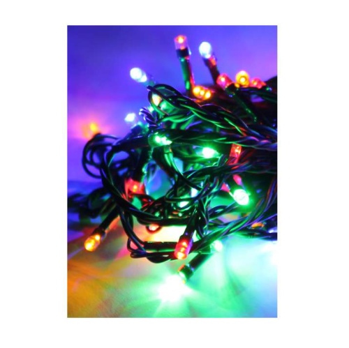 Гирлянда светодиодная 100LED зел. провод 10.8м 8 режимов мигания IP20 мультиколор | код KOC_GIR100LED_RGB | КОСМОС Гирлянда светодиодная 100LED зел. провод 10.8м 8 режимов мигания IP20 мультиколор | код KOC_GIR100LED_RGB | КОСМОС
