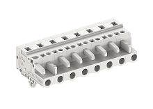 475619/030 Розетка каб., MCS, с монтаж.лапками, горизонт.,шаг 7.5мм, 19 конт., сер., шт | код 475619/030 | SUPU
