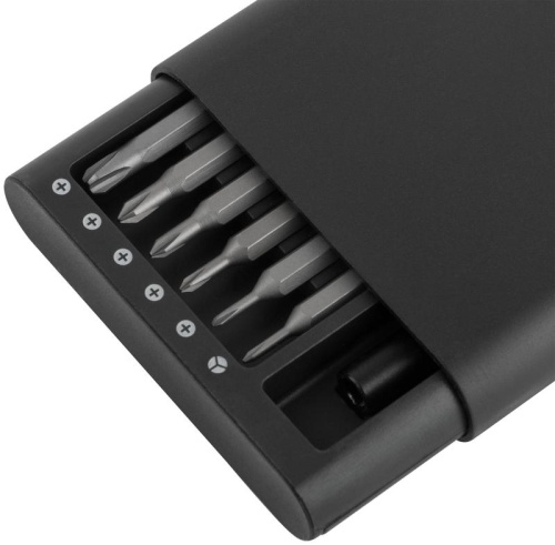 Отвертка с битами для точных работ, 25 шт, сталь S2, алюминиевый кейс, Профи | код 56195 | FIT фото 5