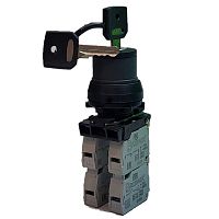 Переключатель Briswik ПЕ 182/1м черный 4но+0нз Ключ с фикс 3-поз , во вкл. сост. не вынимается IP40 УХЛ3 10А | код aZ-YG-0Ai-0141 | Briswik