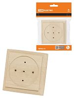 Накладка на бревно деревянная универсальная НБУ 1П 92х92 мм, береза TDM | код SQ1821-0412 | TDM