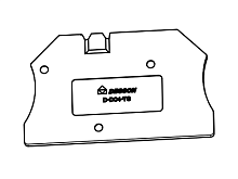 D-DC4-TG-01P-12-00Z(H), Концевая крышка, для DC4-TG, синий, шт | код 11060000678 | DEGSON
