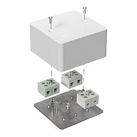 Коробка огнестойкая для кабель-канала 40-0460-FR10.0-6 Е15-Е120 RAL9003 85х85х45 (44 шт/кор) Промрукав | код 40-0460-FR10.0-6 | ПРОМРУКАВ