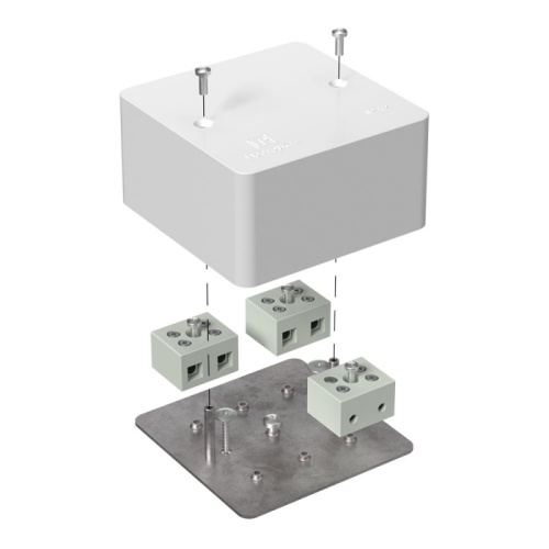 Коробка огнестойкая для кабель-канала 40-0460-FR10.0-6 Е15-Е120 RAL9003 85х85х45 (44 шт/кор) Промрукав | код 40-0460-FR10.0-6 | ПРОМРУКАВ Коробка огнестойкая для кабель-канала 40-0460-FR10.0-6 Е15-Е120 RAL9003 85х85х45 (44 шт/кор) Промрукав | код 40-0460-FR10.0-6 | ПРОМРУКАВ