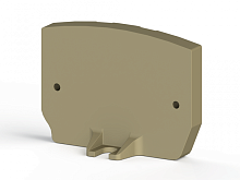 495 080, Упор для миниклемм MYPK, правый, под винт, (бежевый), MYPD2 | код 0.0.0.4.95080 | KLEMSAN