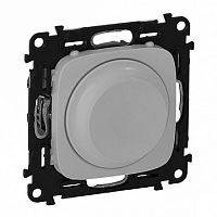 Светорегулятор поворотный ETIKA, 300 Вт, алюминий | код. 672419 | Legrand