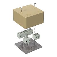 Коробка огнестойкая для кабель-канала 40-0460-FR6.0-10 Е15-Е120 RAL1001 85х85х45 (44 шт/кор) Промрукав | код 40-0460-1001-FR6.0-10 | ПРОМРУКАВ