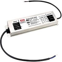 Источник питания AC-DC, 239.8Вт, IP67, вход 100…305В AC, 47…63Гц/142…431В DC, ККМ, выход 18...36В/6.66А, изоляция 3750В AC, в кожухе 244х71х37.5мм, -40…+85С (корпус), димминг 3 в 1, провод заземления | код ELG-240-36B-3Y | MeanWell
