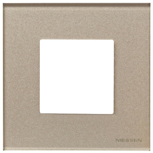 Zenit Рамка 1 пост 2 модуля стекло брызги шампанского | код N2271 CH | ABB