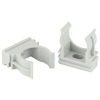 Крепеж-клипса (cерый) для трубы d 40мм (5шт) (5/400/12000) | код Б0043781 | ЭРА