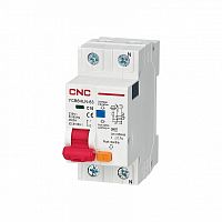 Диф. автомат YCB6HLN-63 10А 1P+N 10мА 4,5кА D (электрон.) | код A001278 | CNC