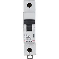 Выключатель автоматический однополюсный RX3 4500 20А C 4,5кА | код. 419665 | Legrand 