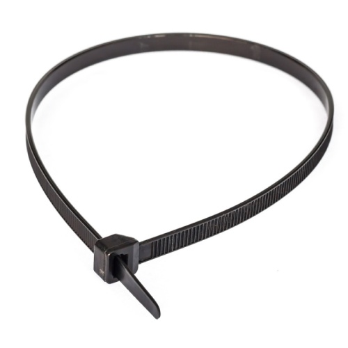 Хомут-стяжка кабельная нейлоновая 2,5х200 мм черная (100 шт/25000 шт уп/кор) Промрукав | код PR08.3065 | ПРОМРУКАВ