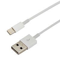 USB-Lightning кабель для iPhone original copy 1:1/PVC/white/1m/REXANT | код 18-0001 | REXANT