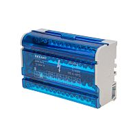 Шина на DIN-рейку в корпусе (кросс-модуль) 4х15 REXANT | код 11-2304-15 | REXANT