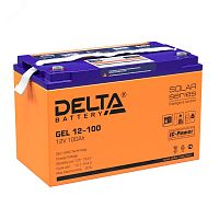 Аккумулятор GEL 12В 100Ач | код GEL 12-100 | DELTA