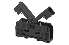 Клемма проходная болтовая 70 мм2, на высокие токи, на 2 подключения, с защитными крышками, черная SPT70XL-BLACK | код 4310450005 | Elmex