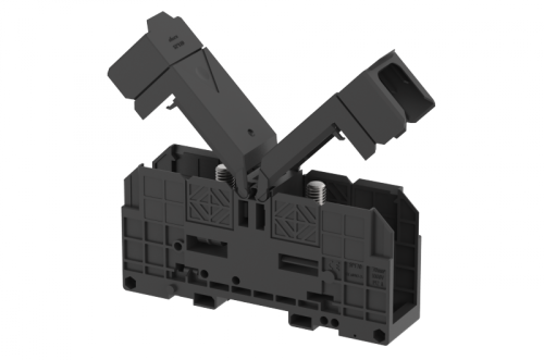 Клемма проходная болтовая 70 мм2, на высокие токи, на 2 подключения, с защитными крышками, черная SPT70XL-BLACK | код 4310450005 | Elmex Клемма проходная болтовая 70 мм2, на высокие токи, на 2 подключения, с защитными крышками, черная SPT70XL-BLACK | код 4310450005 | Elmex