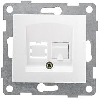GUSI Bravo механизм розетки компьютерной RJ45, одинарной, скрытая установка. Цвет белый. | код С10К1-001 | GUSI ELECTRIC