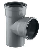 Тройник канализационный 87 градусов 110/90 | код 115430 | Ostendorf