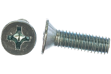 Винт DIN 965 М6х20 потайная голова класс прочности 4.8 покрытие цинк | код DIN965-М6х20 | Крепдил