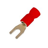 Наконечник вилочный с изолир.фланцем ПВХ, легкий ввод жилы, 0,25-1,5 кв.мм М6 (д.6,4 мм) (НВИ) | код 2A16P-EE-PVC | DKC